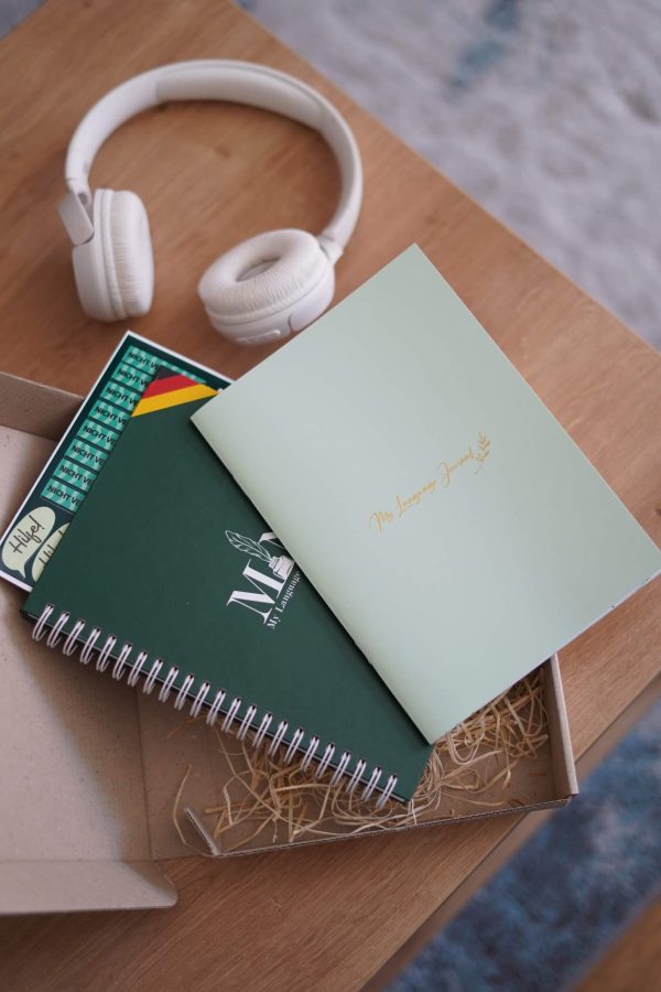 MLA Box with notebook, stikers and journal