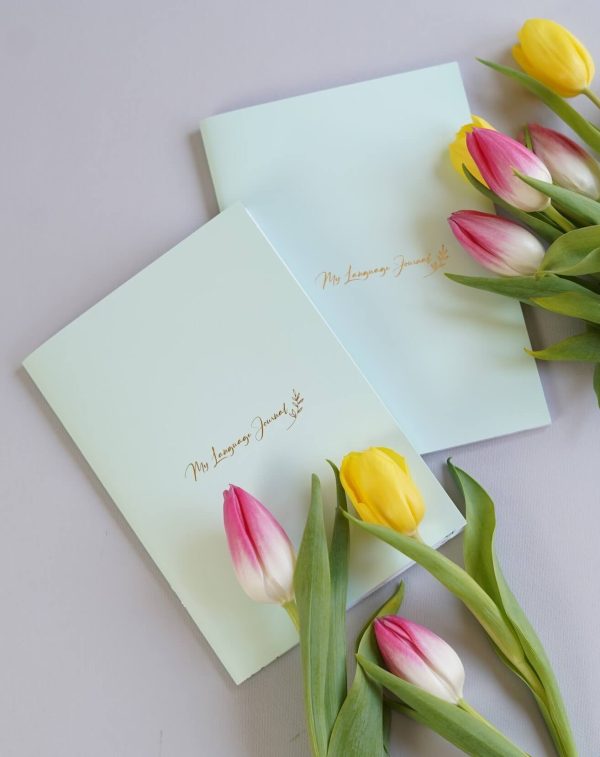 MLA language journal with flowers